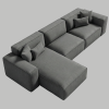 FrontEnd-600-x-600-px-88.png The Kathrada - Grey Modular Block L-Shape Sofa with Piping