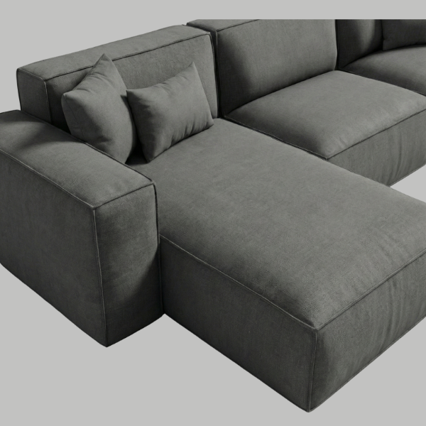 FrontEnd-600-x-600-px-89.png The Kathrada - Grey Modular Block L-Shape Sofa with Piping
